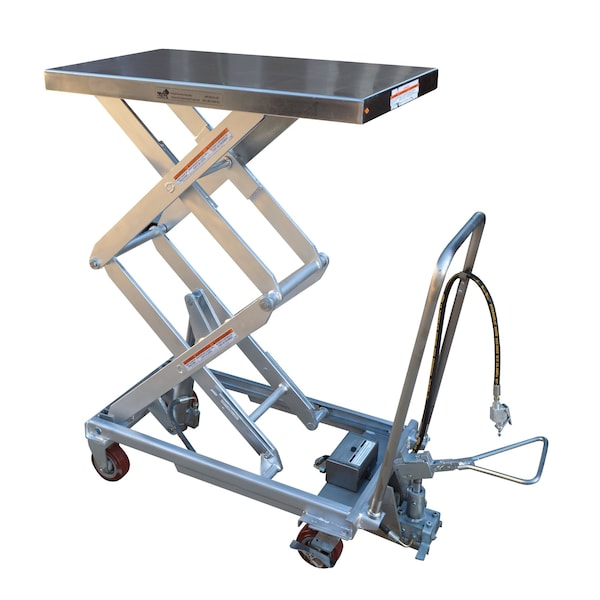 Vestil Air Hydraulic Steel Cart, 800 lb. Cap, 20"W, 35-1/2"L AIR-800-D-PSS - main